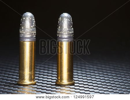 Rim fire ammuntion old enough there is oxidation on the bullets