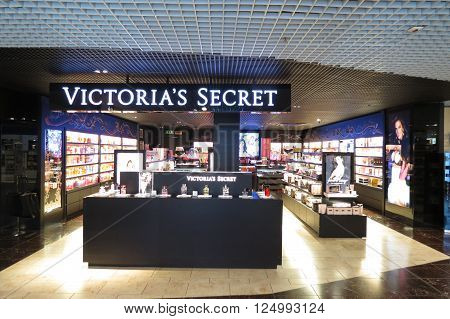 LINATE, ITALY - CIRCA JANUARY 2016: Victoria's Secret brand store