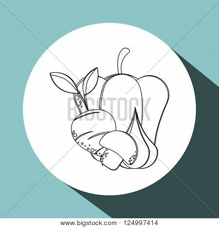 Organic shop concept with icon design, vector illustration 10 eps graphic