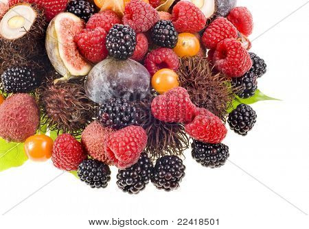 Multifrutta isolata on white background