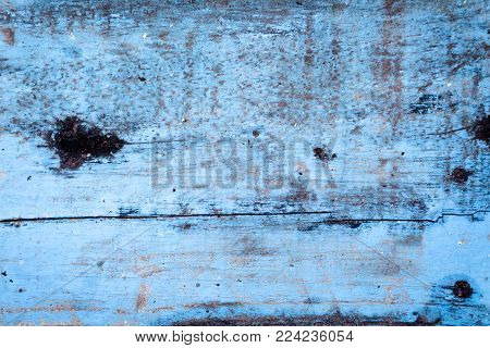 Old Blue Wood On A Texture Background