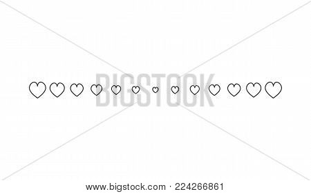 Heart Horizontal Line Vector Photo Free Trial Bigstock