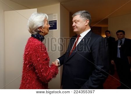Petro Poroshenko And Christine Lagarde