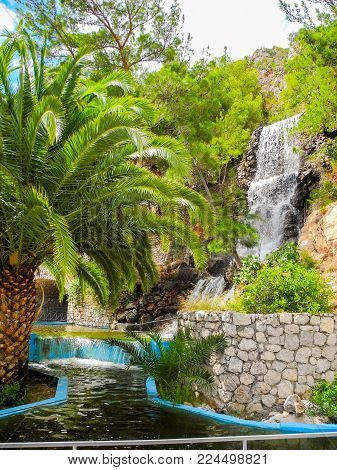 The Waterfalls In Loutraki.
