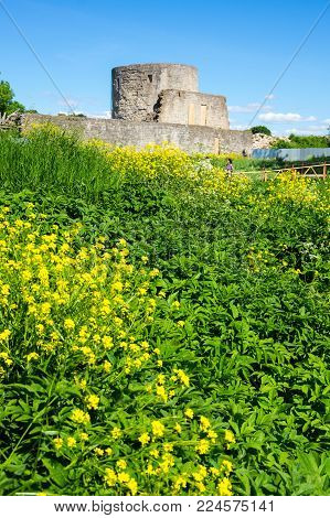 Ruins of Koporye fortress in Leningrad region near Saint-Petersburg, Russia