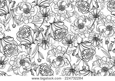 Black White Seamless Vector & Photo (Free Trial) | Bigstock