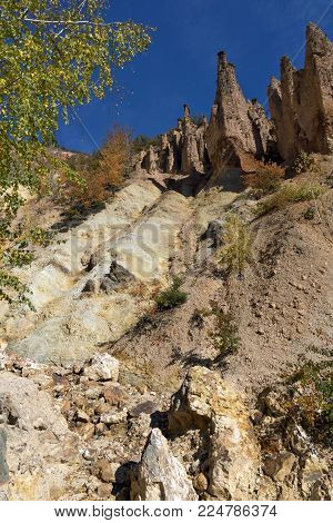 Amazing Autumn Landscape of Rock Formation Devil's town in Radan Mountain, Serbia