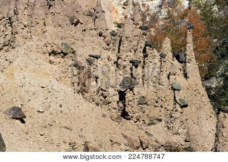 Amazing Autumn Landscape of Rock Formation Devil's town in Radan Mountain, Serbia