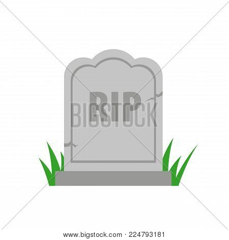 Tombstone icon isolated on white background. Vector stock.