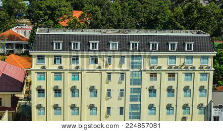Long Xuyen, Vietnam - Sep 1, 2017. An Apartment Located In Long Xuyen, Vietnam. Long Xuyen Is Capita