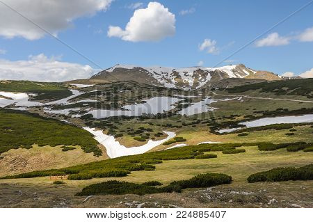 Schneeberg Austria On A Partly Cloudy Day