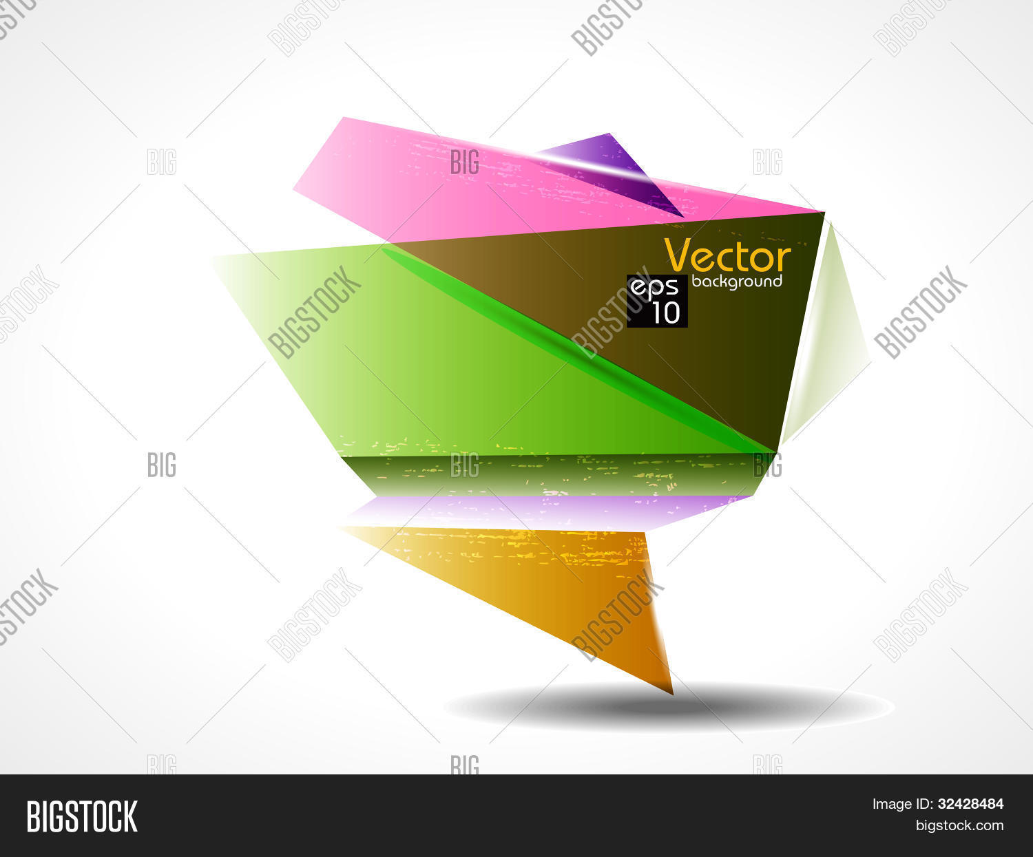 Abstract Vector Origami Abstract Origami Vector & Photo (Free Trial) | Bigstock