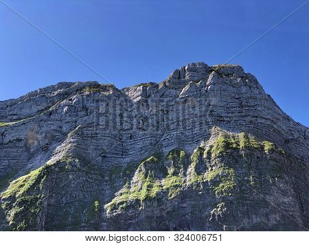 Plattenberg Mountain Above The Oberseetal Valley And In The Glarus Alps Mountain Masiff, Nafels (näf