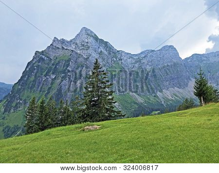 Plattenberg Mountain Above The Oberseetal Valley And In The Glarus Alps Mountain Masiff, Nafels (näf