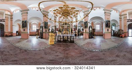 Novogrudok, Belarus - September, 2019: Full Seamless Hdri Panorama 360 Angle Degrees Inside Interior