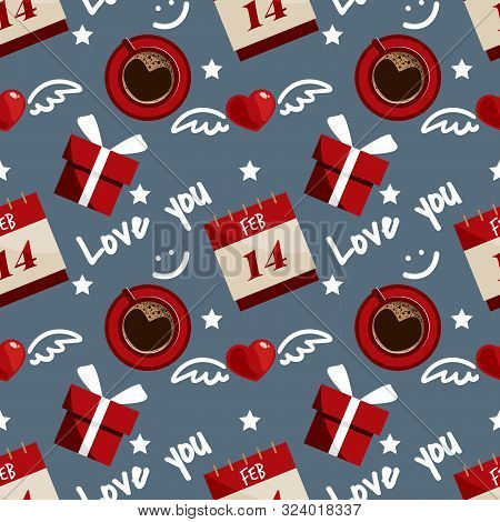 Valentine's Day Seamless Pattern.