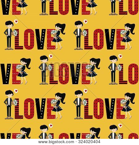 Valentine's Day Seamless Pattern.
