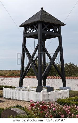 Small Bell Tower At The Island Mandoe, Denmark