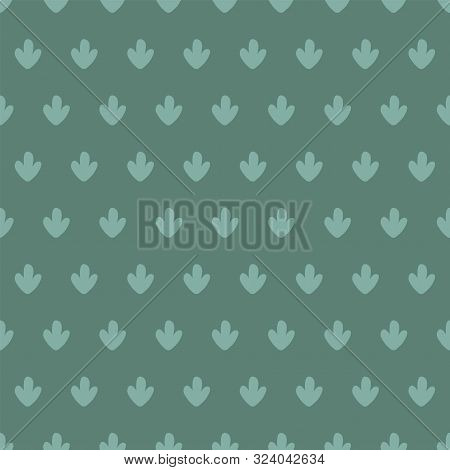 Teal Seamless Pattern With Abstract Leaves/plants.
Green Plants Pattern