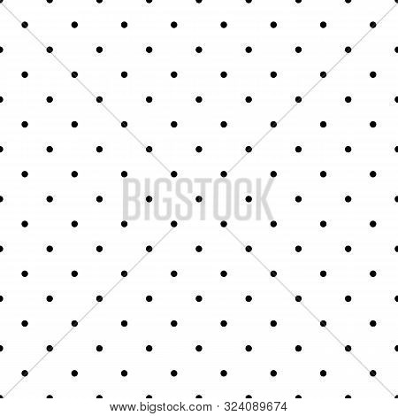 Black And White Dotted Vecor Seamless Pattern. Eps 10