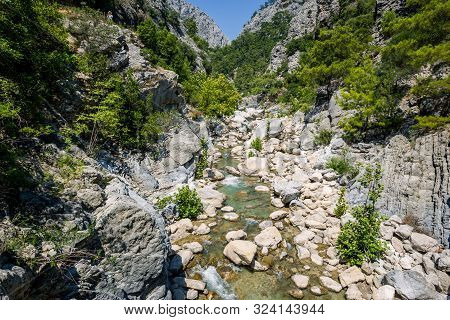 Saklikent Canyon Is The Deepest Canyon In Southern Turkey, Goynuk Canyon Saklikent, Located In Distr