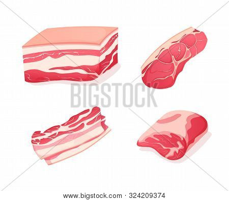 Fresh Pork, Beef Tenderloin With Layer Of Bacon, Boneless Fillet.