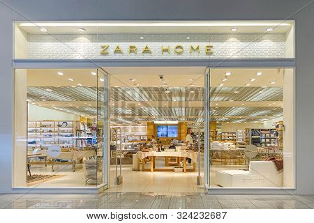 Vilnius, Lithuania - 24 September 2019: Zara Home Store In Vilnius. Zara Home Is A Company Belonging