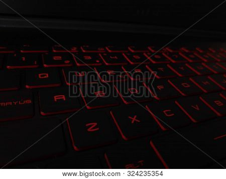 Wasd Keyboard, Recognized By All Gamer People. Focused Wasd Keys, Highlighted From The Rest Of The K