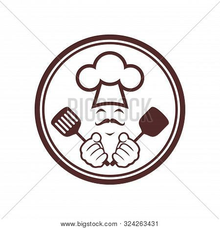 Chef Abstract Kitchener Cooky Icon Logo Vector Design Concept