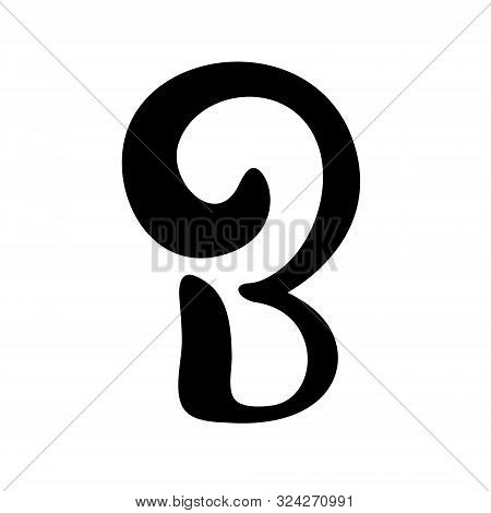 Logotype In The Form Of The Letter B, Abstract Stylized Business Logo Idea, Vector Illustration