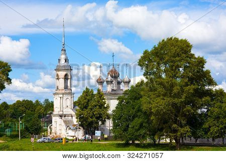 River Vologda And Church Of The Presentation Of The Lord Was Built In 1731-1735 Years In Vologda, Ru