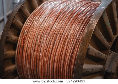 Production Of Copper Wire, Bronze Cable In Reels At Factory
