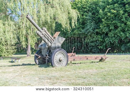 Zdbice, Poland - June 9, 2019: 122 Mm Howitzer Wz. 38.