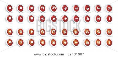 Web button set