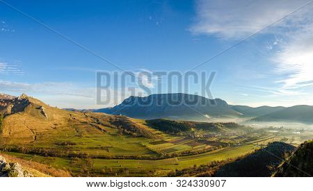 Sunny Morning At Piatra Secuiului (szekelyko) In Trascau Mountains, Transylvania, Romania