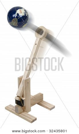World War Wooden Catapult