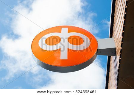 Kouvola, Finland - 22 September, 2019: Op-pohjola Group Bank Sign On The Wall Of Bank Office.