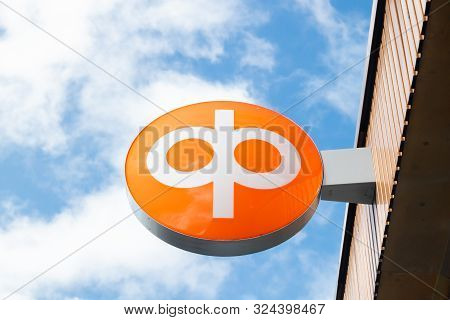 Kouvola, Finland - 22 September, 2019: Op-pohjola Group Bank Sign On The Wall Of Bank Office.