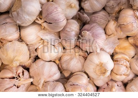 Spicy Begetable For Meat Or Other Meal. Garlic In Shell.