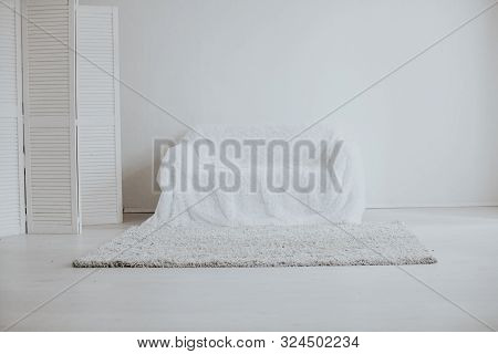 Interior Sofa Sofa In White Room Home