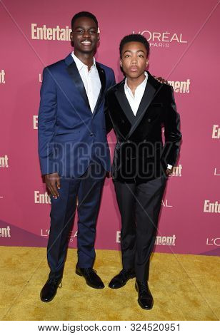 LOS ANGELES - SEP 20:  Ethan Herisse and Asante Blackk arrives for the Entertainment Weekly Pre Emmy Party on September 20, 2019 in West Hollywood, CA                