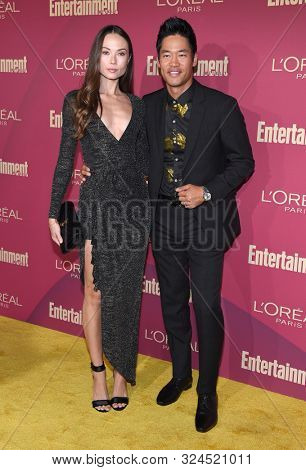 LOS ANGELES - SEP 20:  David Lim and Marketa Lim arrives for the Entertainment Weekly Pre Emmy Party on September 20, 2019 in West Hollywood, CA                