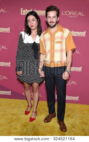 LOS ANGELES - SEP 20:  Maya Erskine and Michael Angarano arrives for the Entertainment Weekly Pre Emmy Party on September 20, 2019 in West Hollywood, CA                