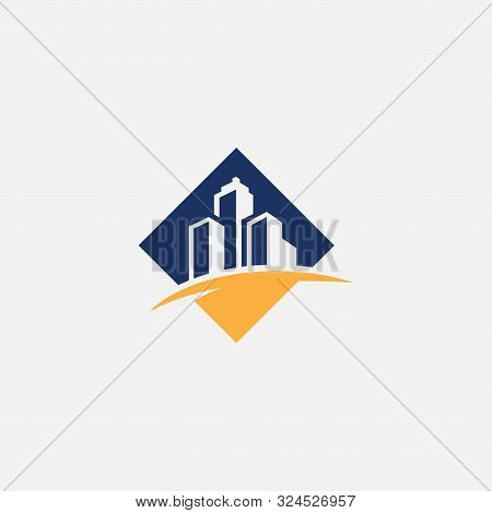 Apartement Logo Design, Building Icon Vector Illustration, Real Estate Icon