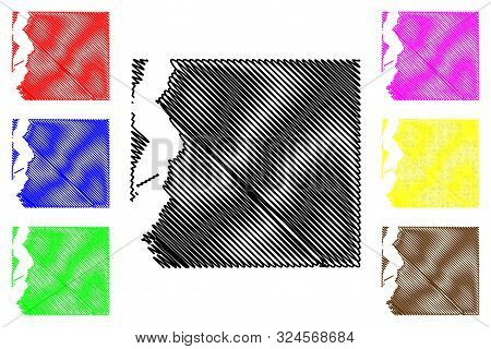 Rockwall County, Texas (counties In Texas, United States Of America,usa, U.s., Us) Map Vector Illust