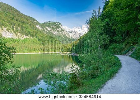 Lake Gosau (gosausee) In The Austrian Lake District