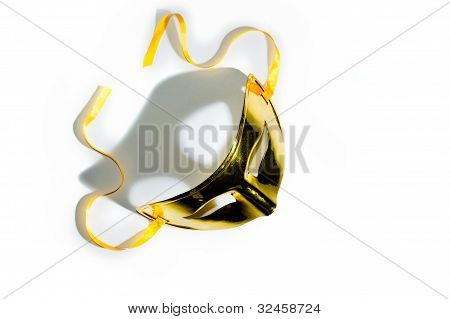 Gold Mardi Gras Mask