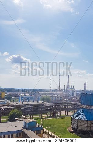 Chemical Plant. These Are Workshops For The Production Of: Ammonia, Methanol, Mineral Fertilizers, U