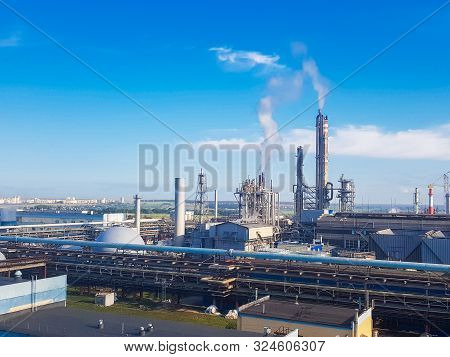 Chemical Plant. These Are Workshops For The Production Of: Ammonia, Methanol, Mineral Fertilizers, U