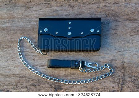 Leather Chain Wallet